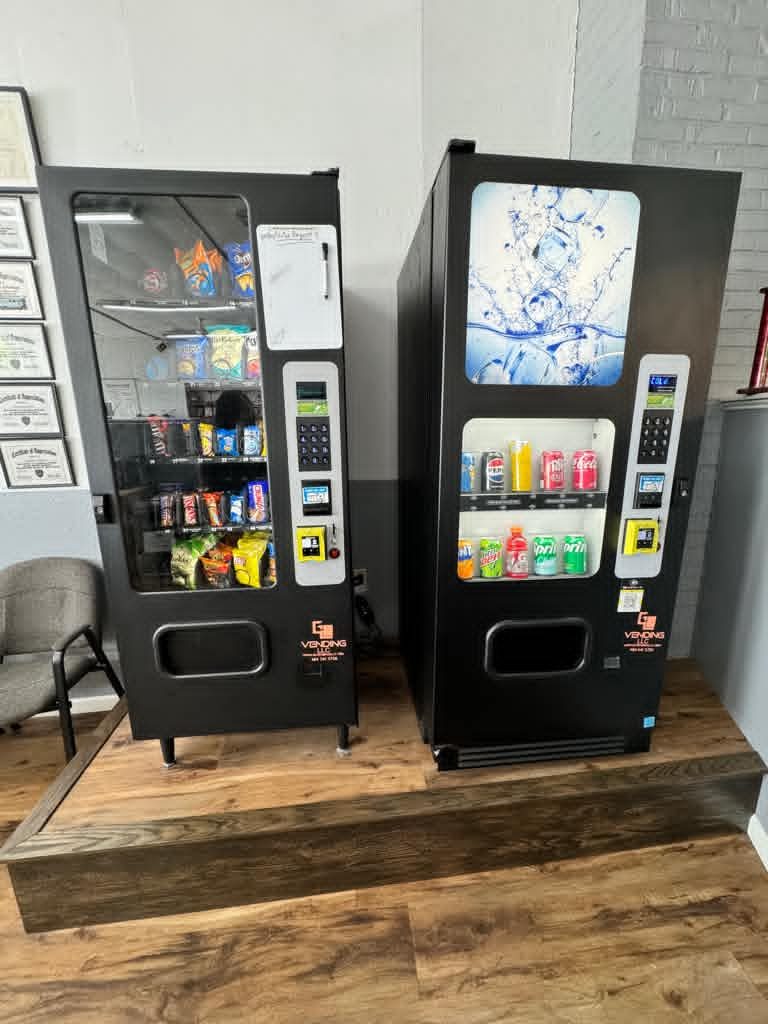 Colorful illuminated specialty vending machine